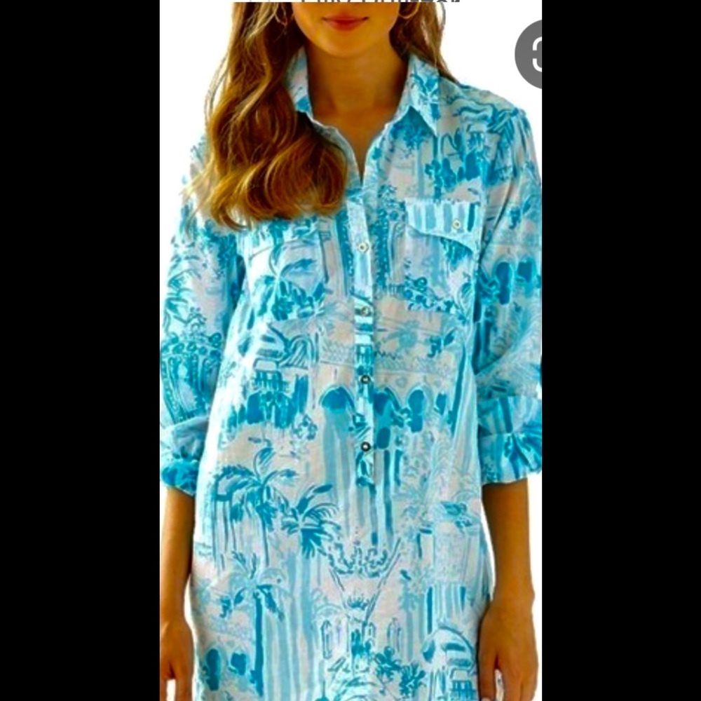 Lilly Pulitzer NWT Captiva Tunic Coverup Sz L